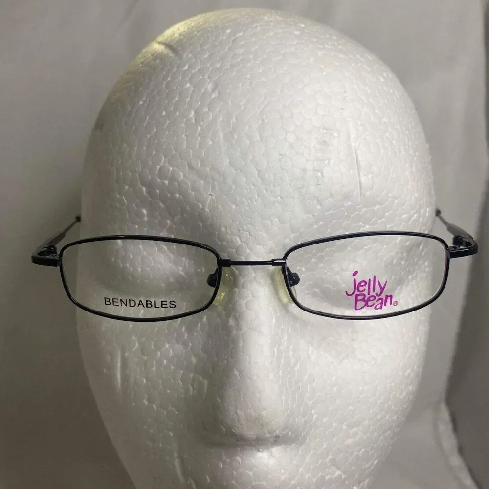 #5284 Jelly Bean CHILD Bendables Black Eyewear Frames 44-17-130